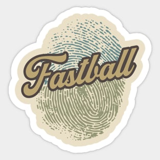 Fastball Fingerprint Sticker